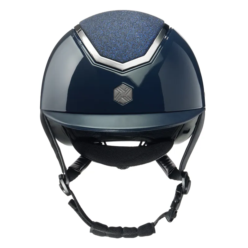 EQX by Charles Owen Kylo Sparkly Riding Hat Navy Gloss/Pewter